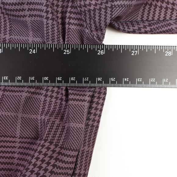 Munsingwear Penguin Grand Slam Mens XL Pullover V-Neck Golf Jacket Purple Check - Picture 6 of 11